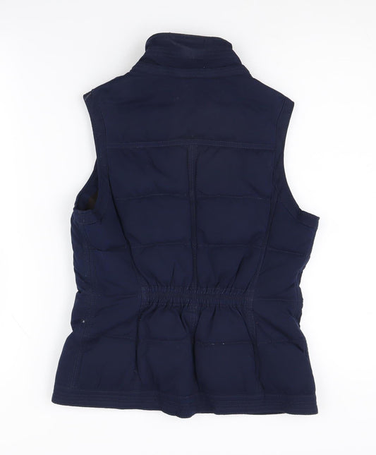 Abercrombie & Fitch Women's Blue Puffer Waistcoat S