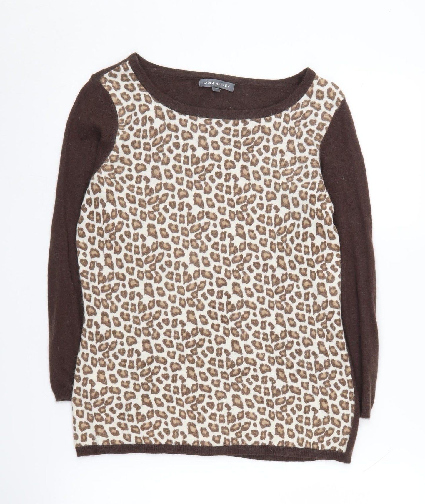 Womens UK Size 14 Laura Ashley Brown Pullover Jumper