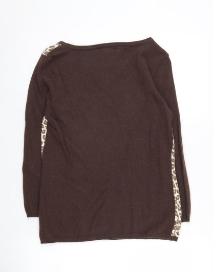 Womens UK Size 14 Laura Ashley Brown Pullover Jumper