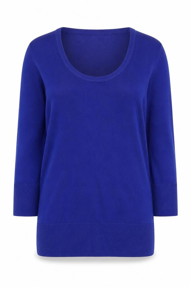 Womens UK Size S Austin Reed Blue Pullover Jumper