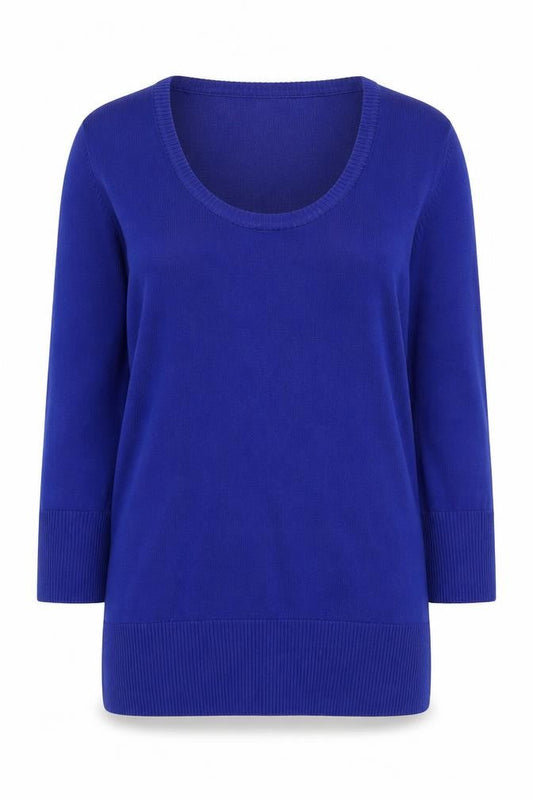 Womens UK Size S Austin Reed Blue Pullover Jumper