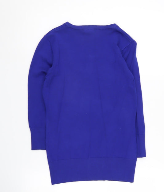 Austin Reed Women's Blue Scoop Neck Pullover Sweater S