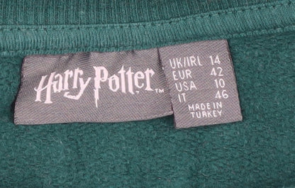 Womens UK Size 14 Harry Potter Green Pullover Sweatshirt