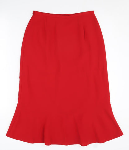 Jacques Vert Women's Red Trumpet Skirt Size 10