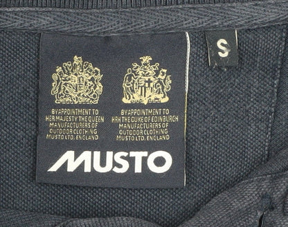 Musto Men’s Blue Polo Shirt Size S Smart Casual