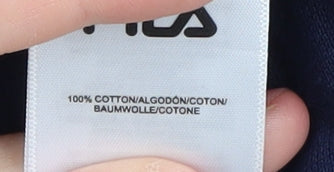 Fila Men's Blue Polo Shirt Size S Short Sleeve Logo