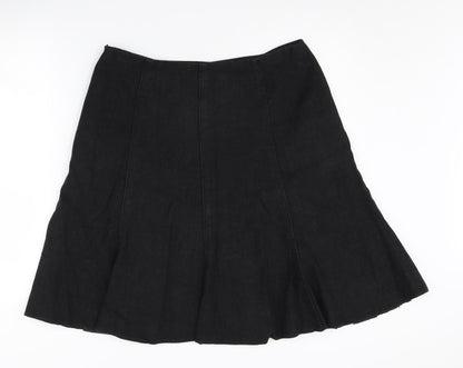 Laura Ashley Women's Black Skirt, Size 14