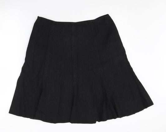 Laura Ashley Women's Black Skirt, Size 14