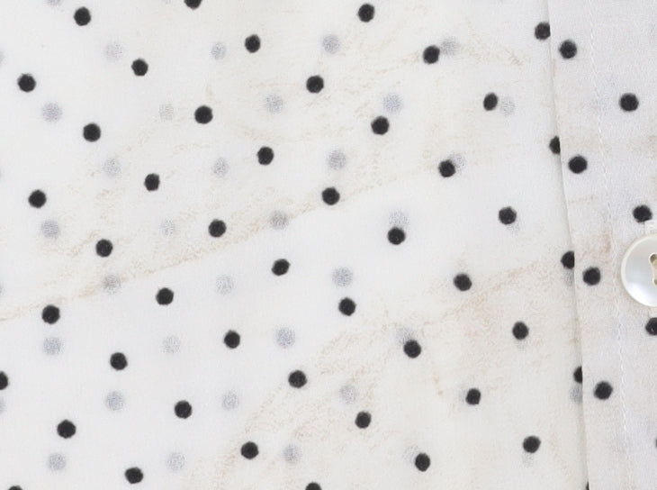 Laura Ashley Women's White Polka Dot Blouse UK 12