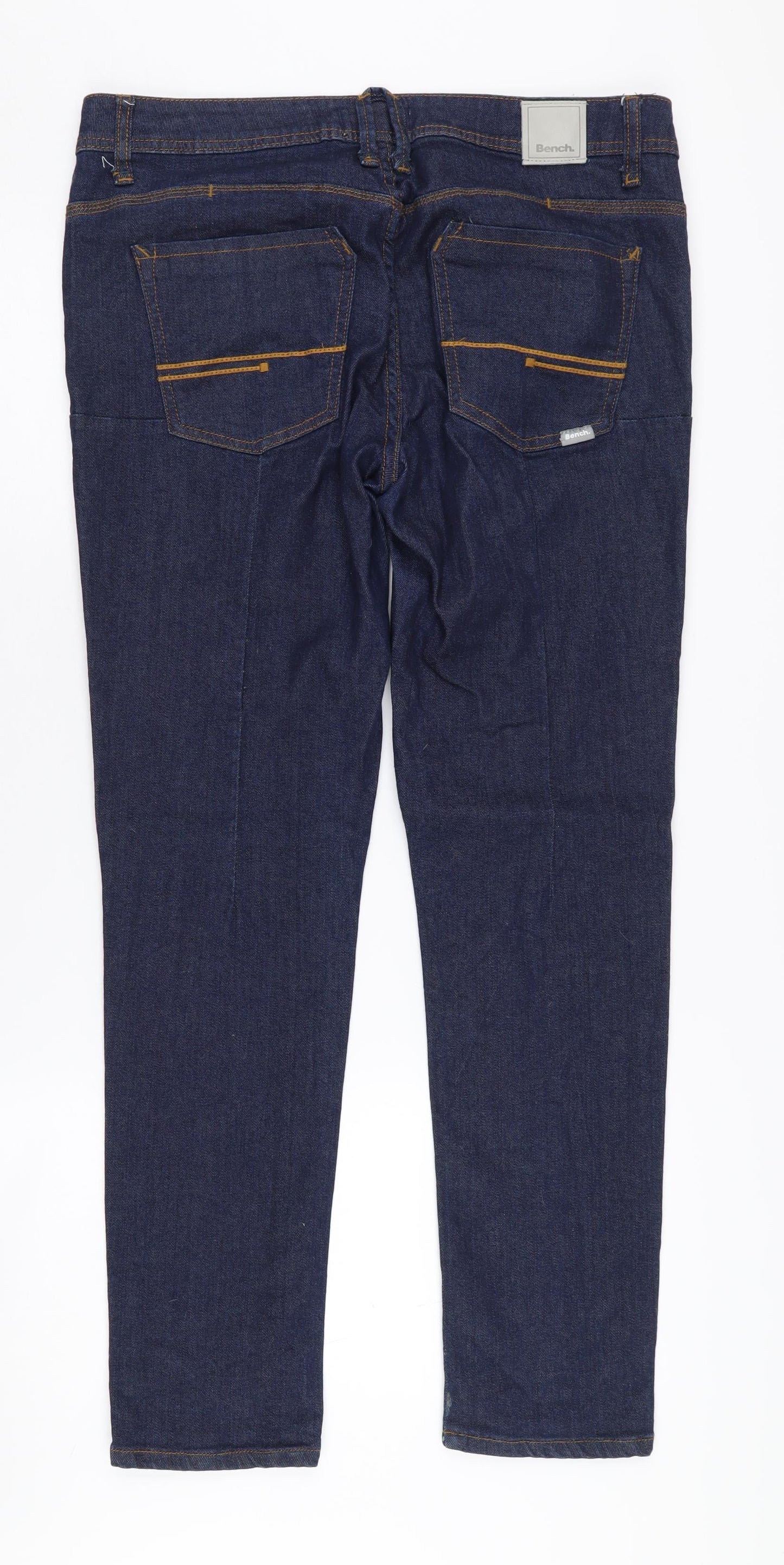 Bench Blue Straight Jeans Unisex Adults Size 32