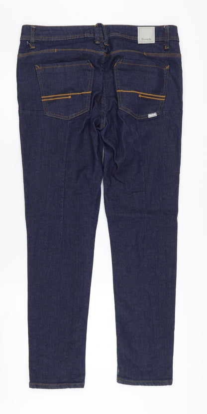 Bench Blue Straight Jeans Unisex Adults Size 32