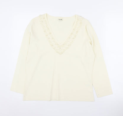 Womens UK Size L Viyella Ivory Pullover Jumper