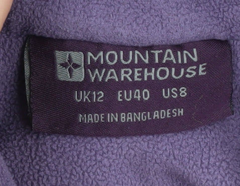 Womens UK Size 12 Mountain Warehouse Purple Pullover Sweatshirt