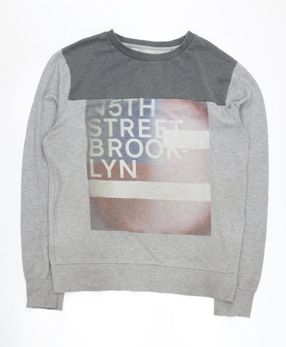 Mens UK Size XL JACK & JONES Grey Pullover Sweatshirt