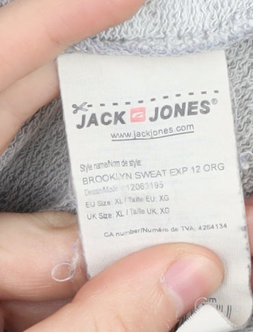 Mens UK Size XL JACK & JONES Grey Pullover Sweatshirt