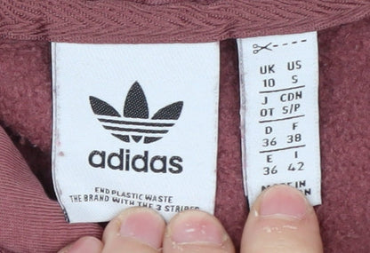 Adidas Women's Pink Pullover Hoodie Size 10