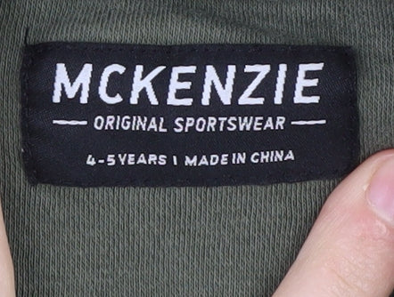McKenzie Boys Green Sweatshirt 4-5 Years Crew Neck Pullover
