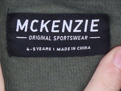 McKenzie Boys Green Sweatshirt 4-5 Years Crew Neck Pullover