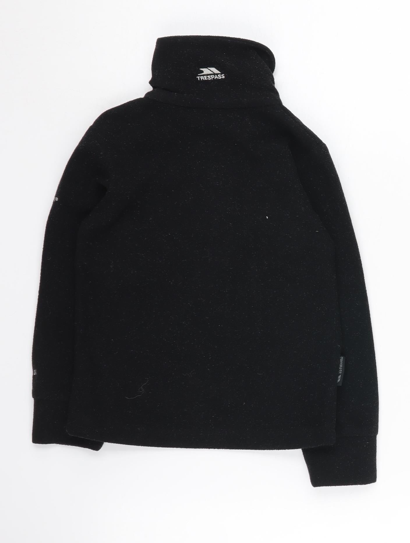 Trespass Boys Black 1/2 Zip Sweatshirt 2-3 Years Lightweight