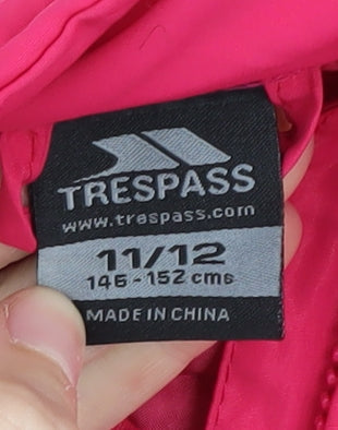 Trespass Girls Pink Bodywarmer Jacket 11 Years