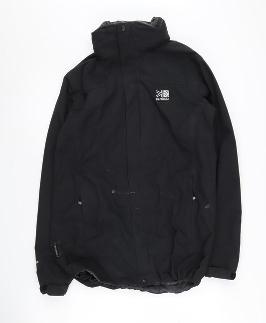 Mens UK Size XS Karrimor Black Rain Coat