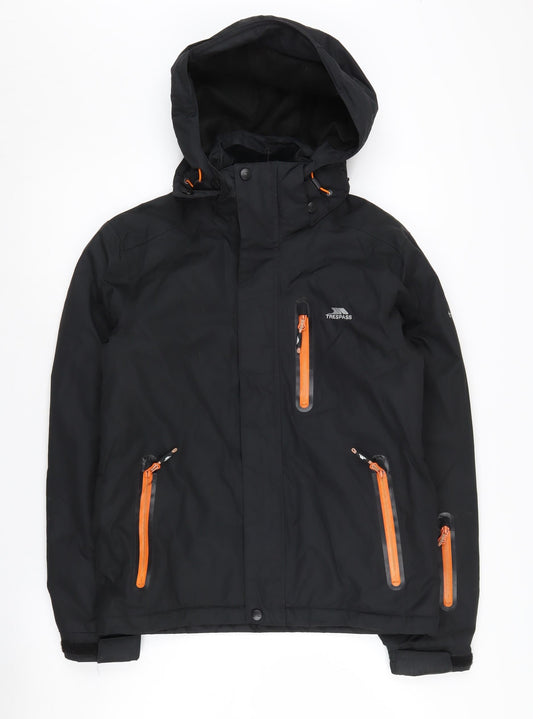Mens UK Size 2XS Trespass Black Anorak Coat