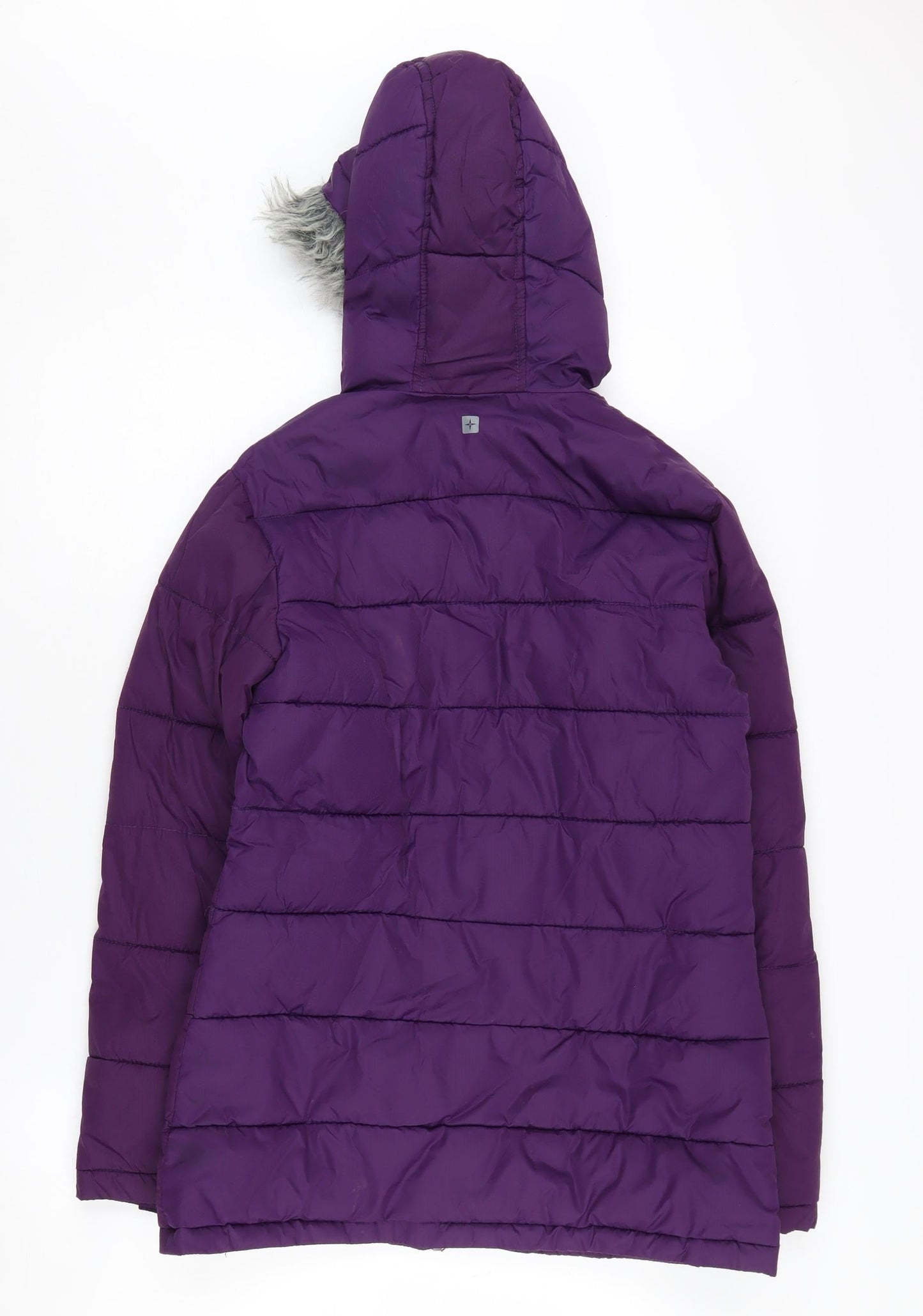 Mountain Warehouse Girls Purple Puffer Jacket 11-12Y Hooded