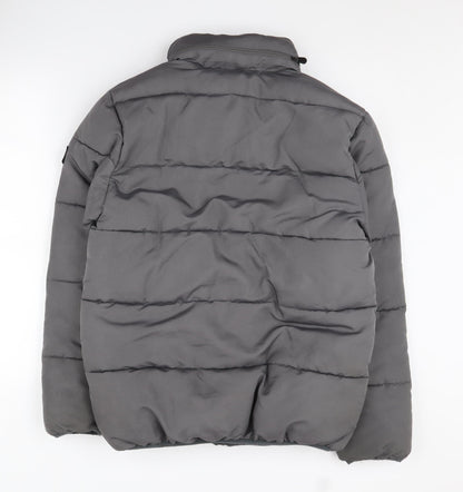 Mens UK Size S Everlast Grey Puffer Jacket