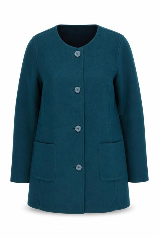 Womens UK Size 10 Eastex Blue Basic Jacket