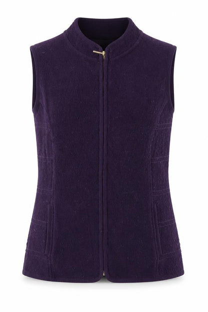 Viyella Women's Purple Wool Waistcoat S