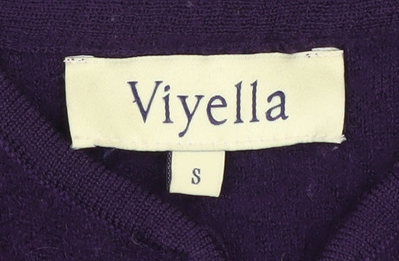 Viyella Women's Purple Wool Waistcoat S