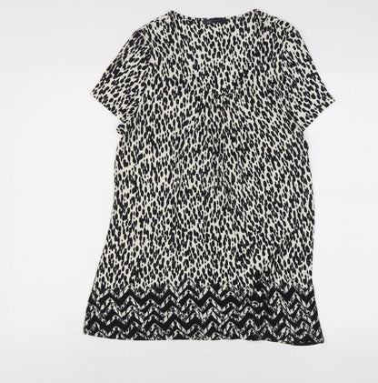 Womens UK Size 12 Marks and Spencer Black Basic T-Shirt