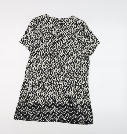 Womens UK Size 12 Marks and Spencer Black Basic T-Shirt