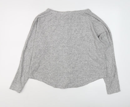 AUVETTE Women's Grey Long Sleeve Knit Top Size 16