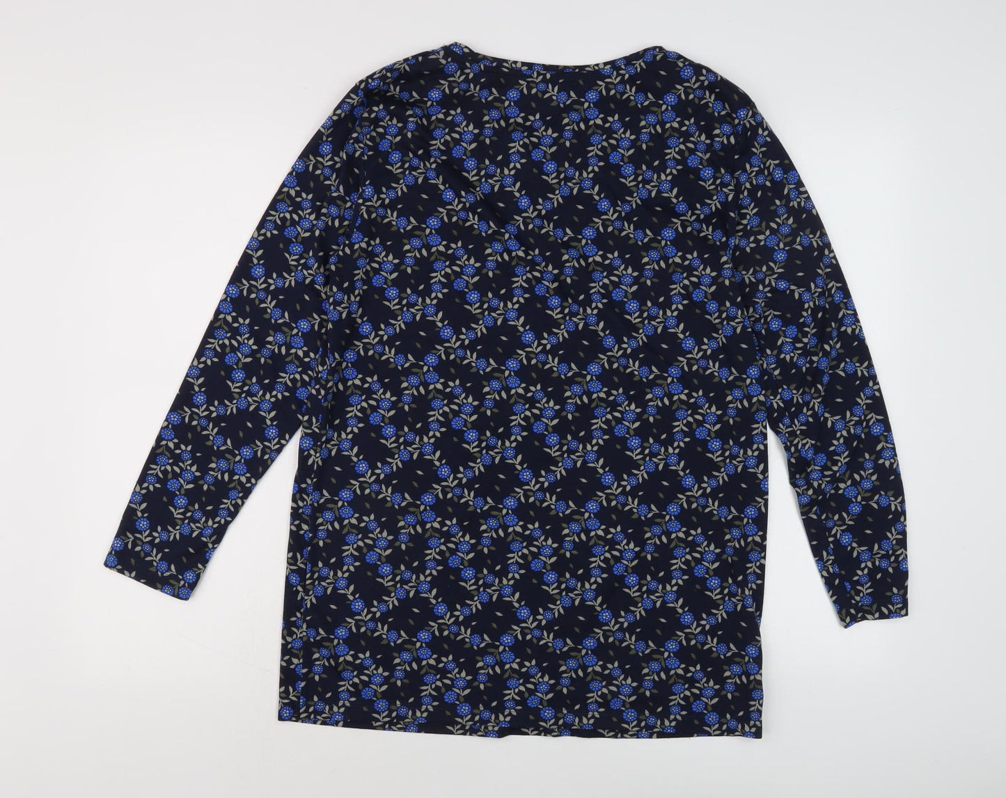 Womens UK Size 10 Marks and Spencer Blue Basic Blouse