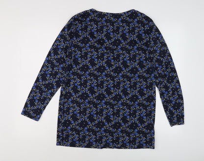 Womens UK Size 10 Marks and Spencer Blue Basic Blouse