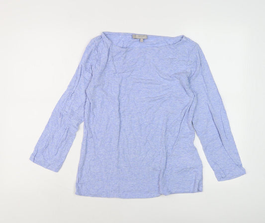 Womens UK Size M Hobbs Blue Basic T-Shirt
