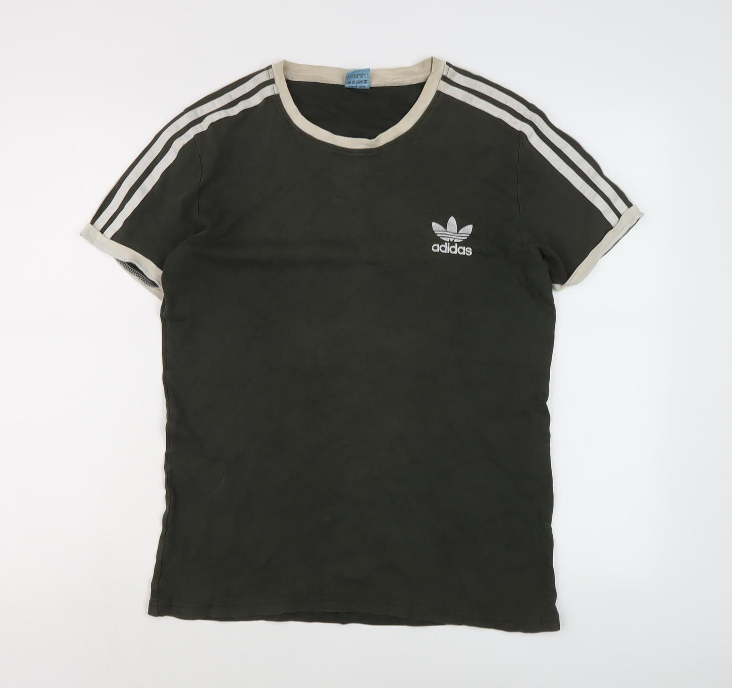 Adidas Men's Black Cotton T-Shirt L, Logo Design