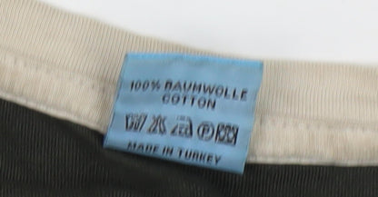 Adidas Men's Black Cotton T-Shirt L, Logo Design