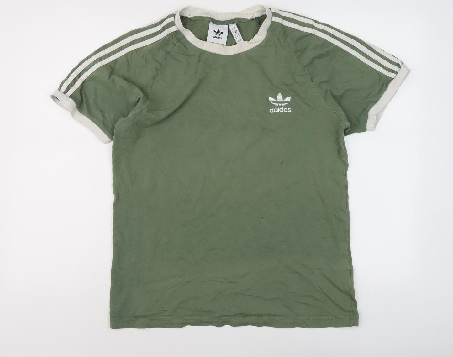 Adidas Men's Green M T-Shirt Regular Fit
