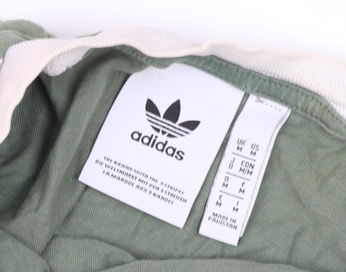 Adidas Men's Green M T-Shirt Regular Fit