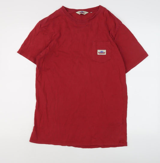 Penfield Men's Red Crew Neck T-Shirt - Size S