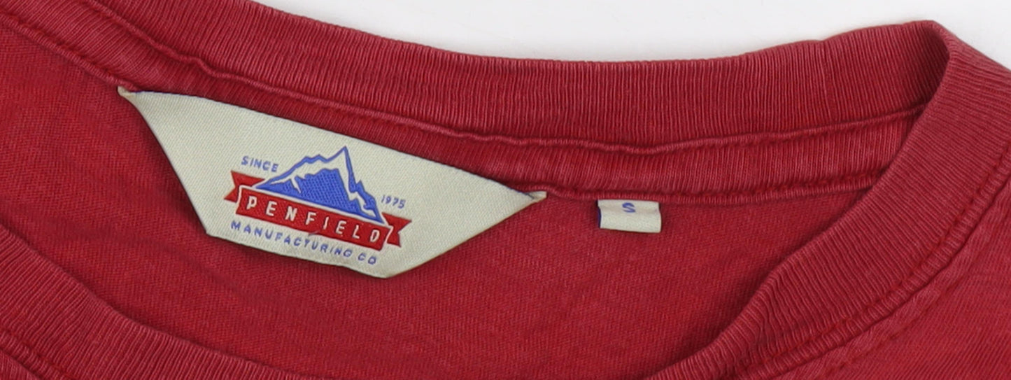Penfield Men's Red Crew Neck T-Shirt - Size S