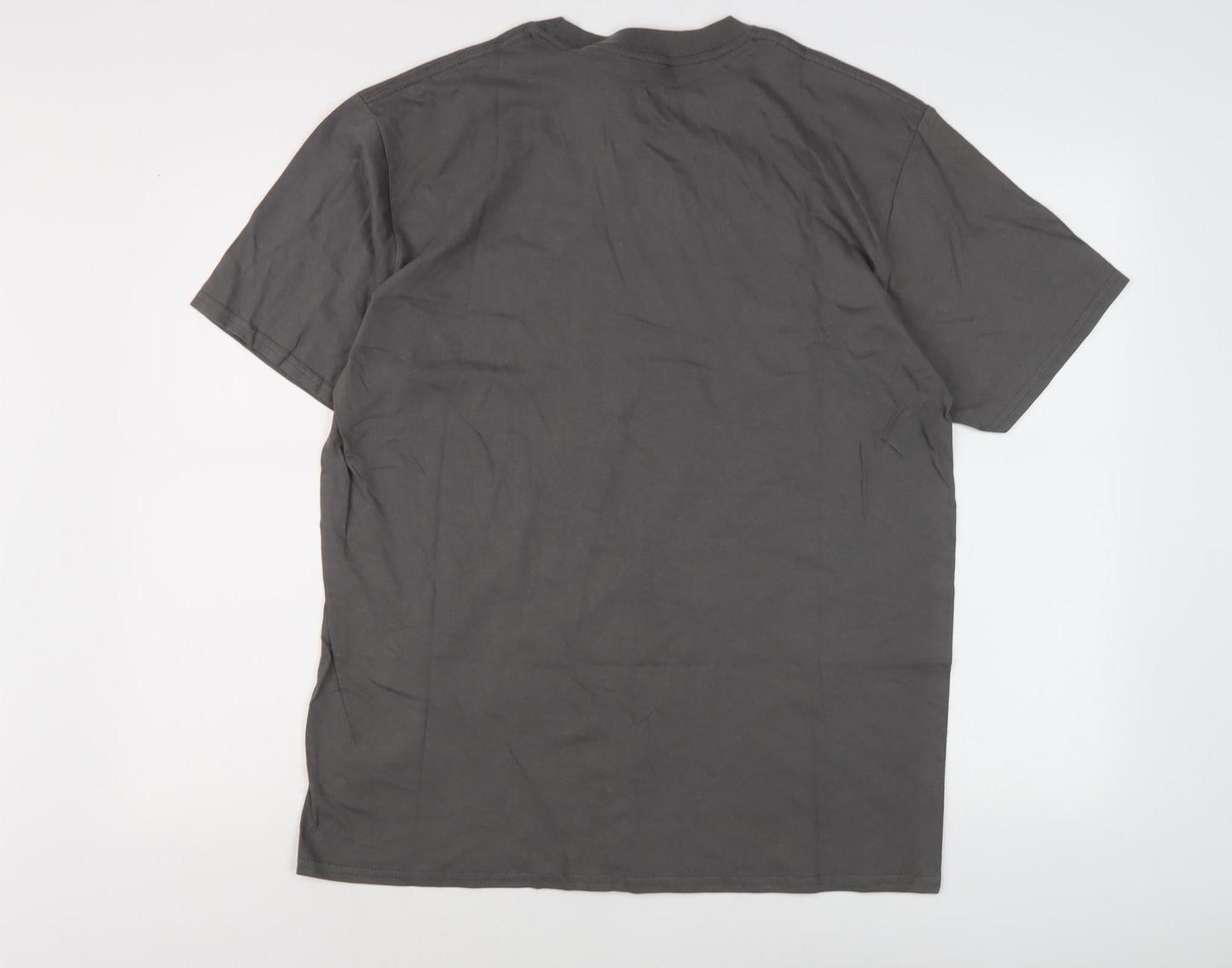 UFC Men's Grey L Graphic T-Shirt Sports Casual