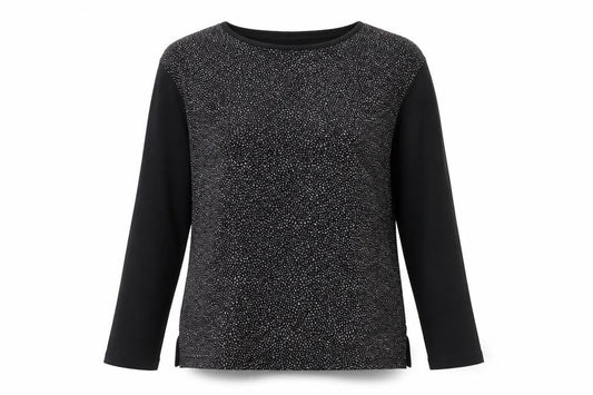 Isle Collection Women's Black Long Sleeve Top S
