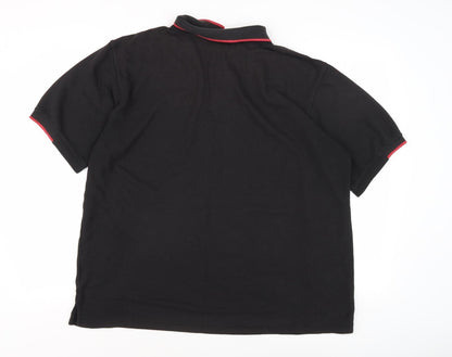 Umbro Men's XL Black Polo Shirt, Cotton Blend Casual Wear