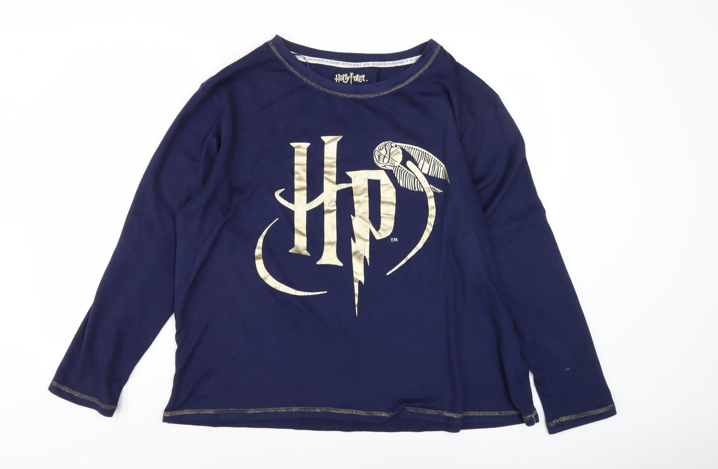 Unisex Adults UK Size XL Harry Potter Blue Basic T-Shirt