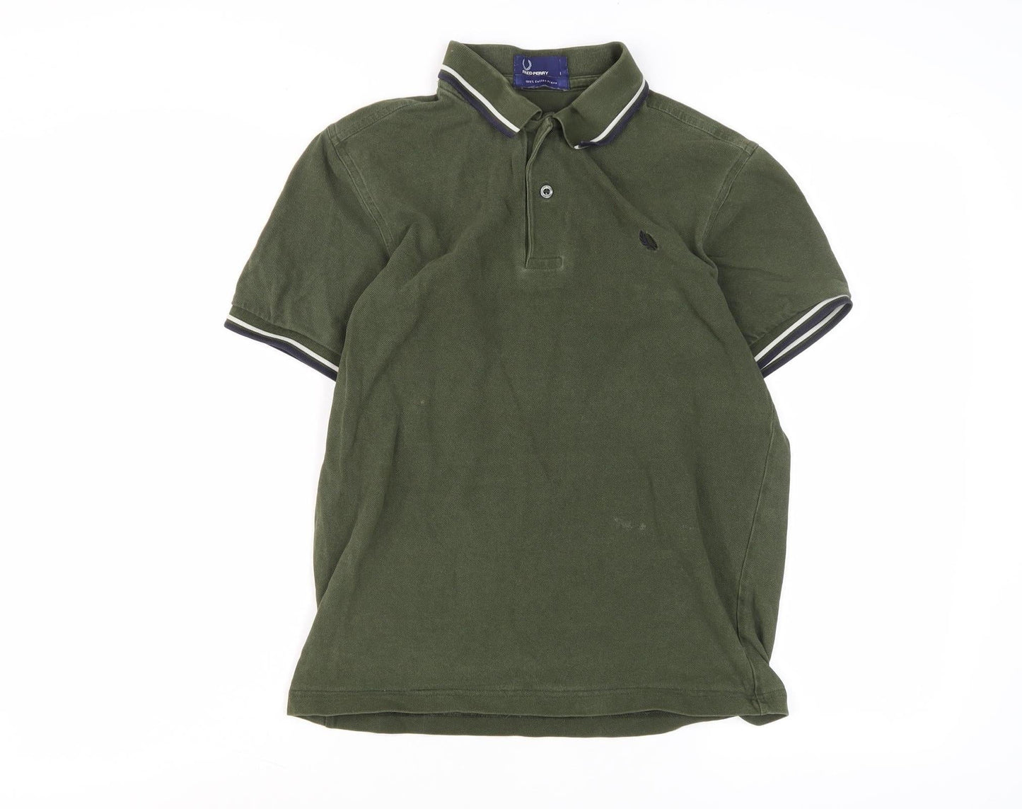 Fred Perry Men's Green Polo Shirt S