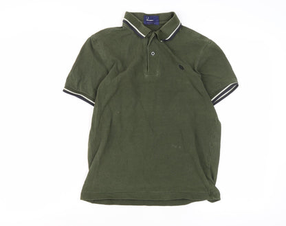 Fred Perry Men's Green Polo Shirt S