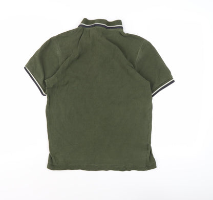 Fred Perry Men's Green Polo Shirt S
